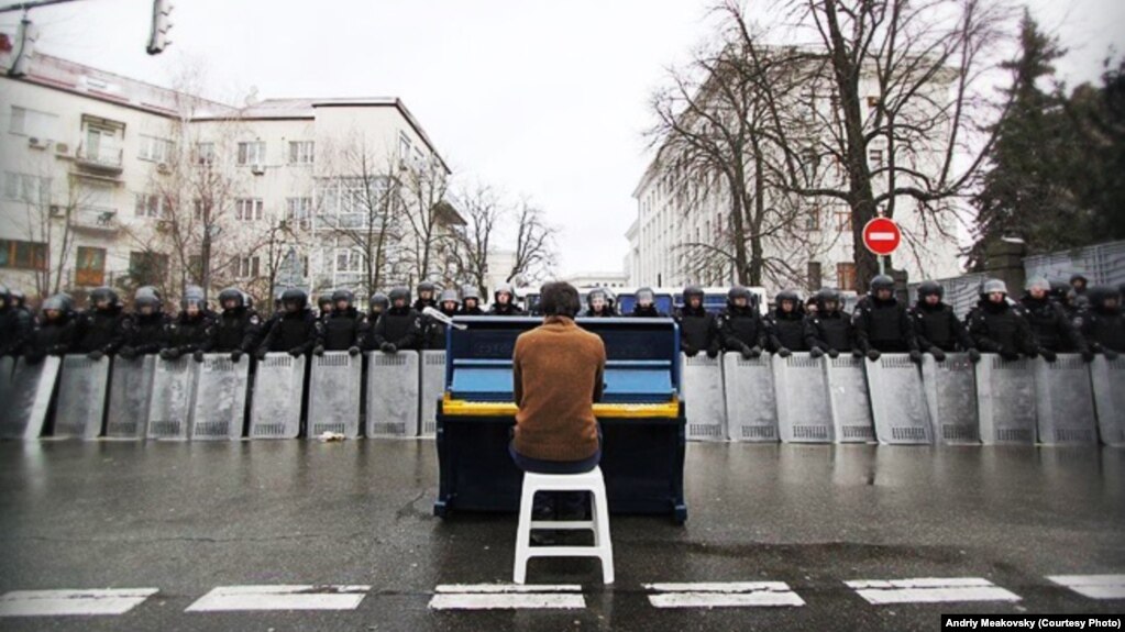 Angažovana muzika Kijev protestu